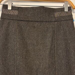 bebe Elegant Grey with silver thread Pencil Skirt